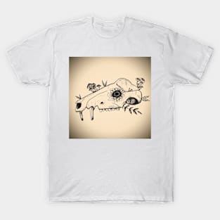 Opossum Skull Design T-Shirt